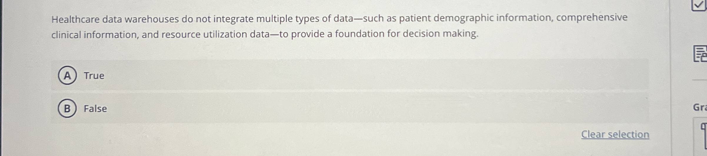  Healthcare data warehouses do not integrate multiple types of data-such as