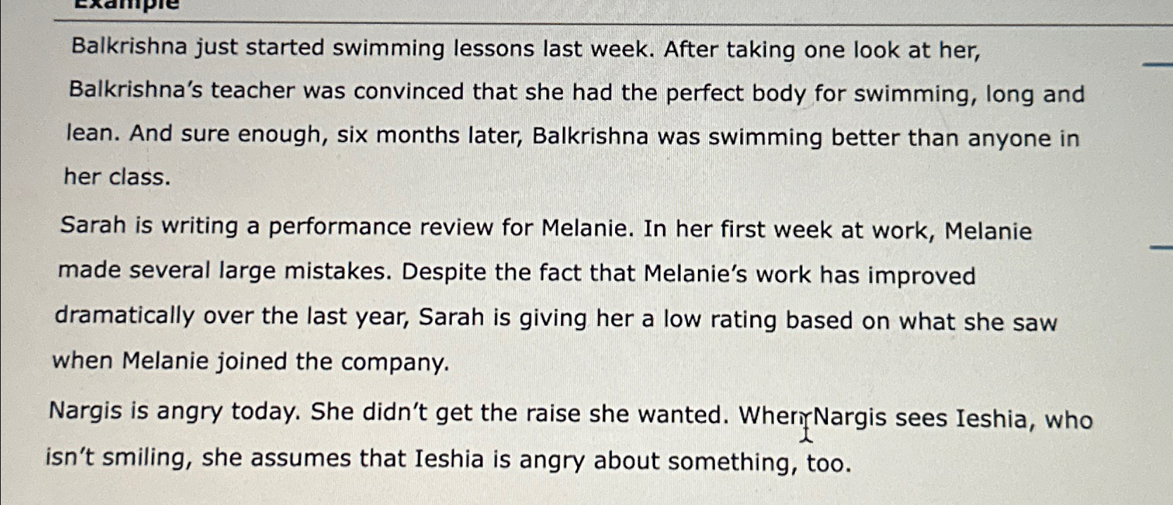  Balkrishna just started swimming lessons last week. After taking one look