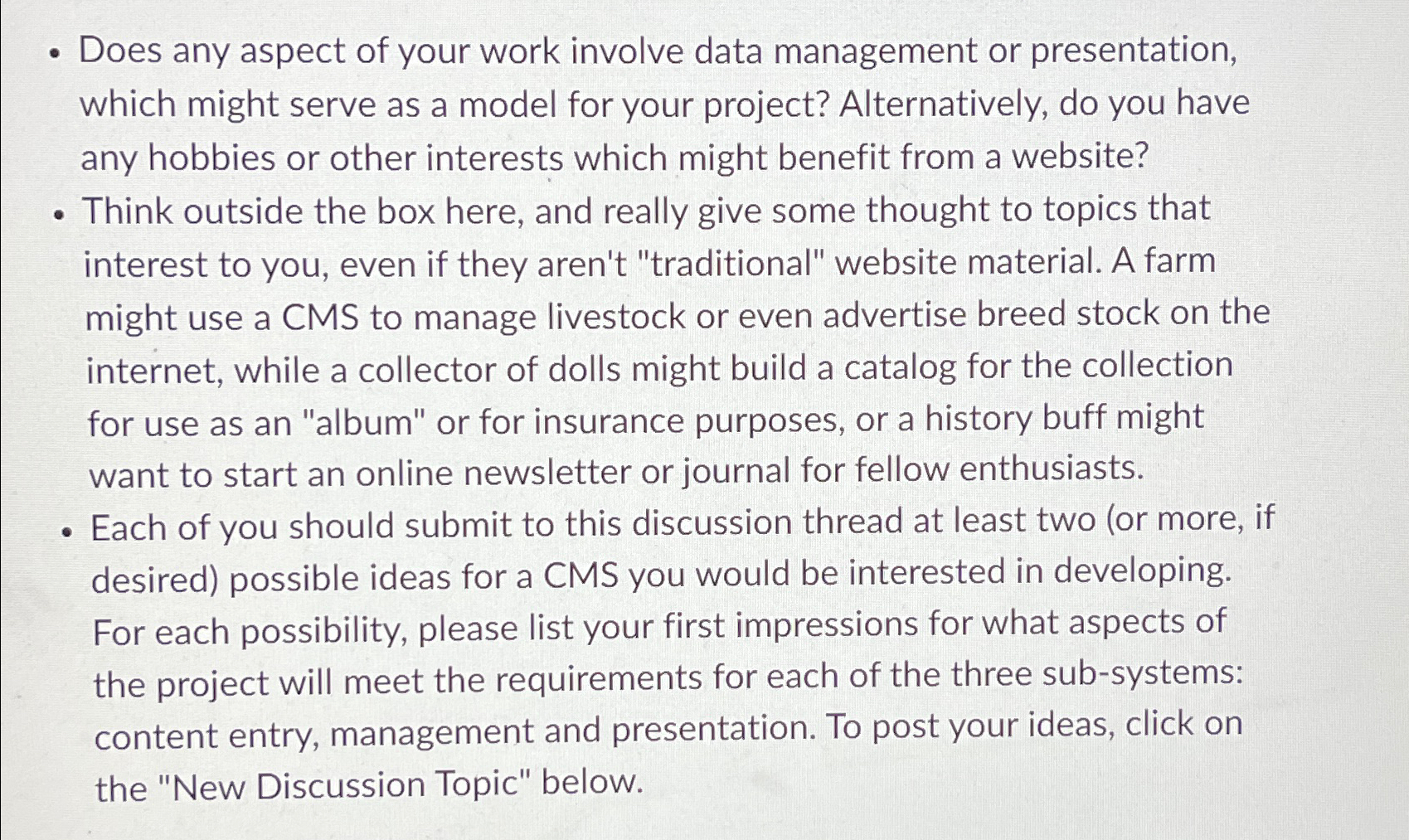  Does any aspect of your work involve data management or presentation,