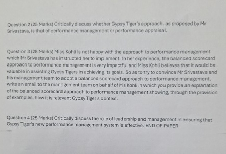  Read the following case study and ALL answer the questions that