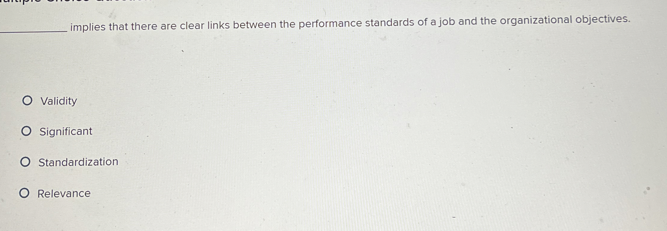  implies that there are clear links between the performance standards of