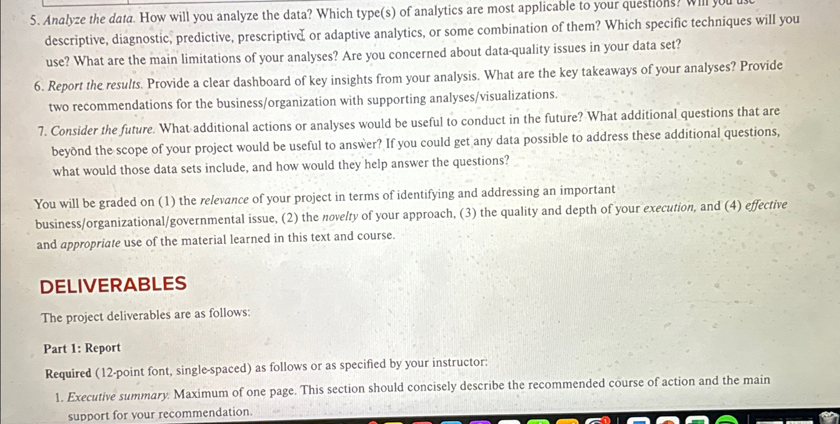  Analyze the data. How will you analyze the data? Which type(s)