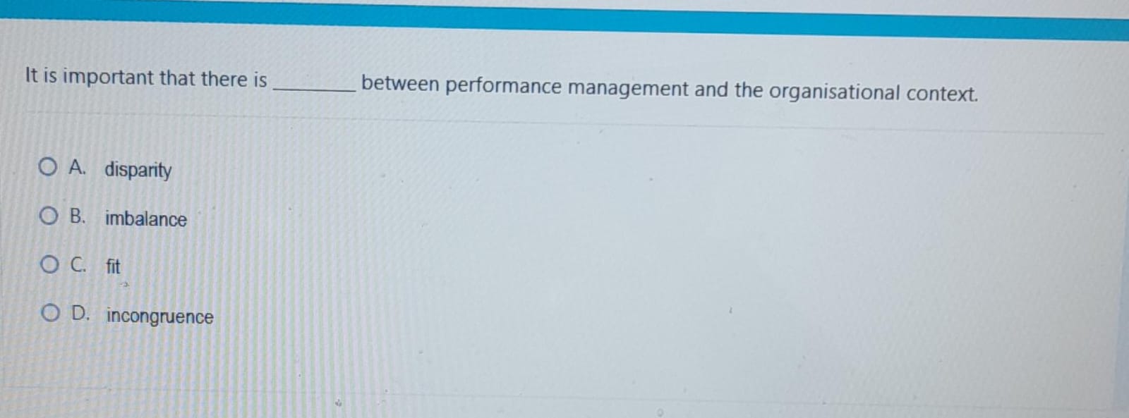  It is important that there is between performance management and the