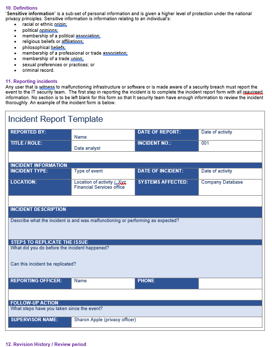 Next review Version 1.2022 05/02/2022 Policy extended by 5 Sharon Apple To