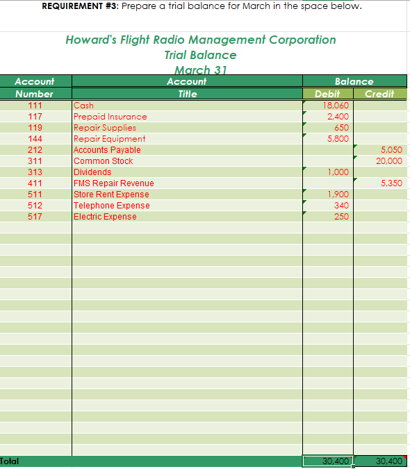 11-Mar To FMS Repair Revenue 20-Mar To FMS Repair Revenue 31-Mar To