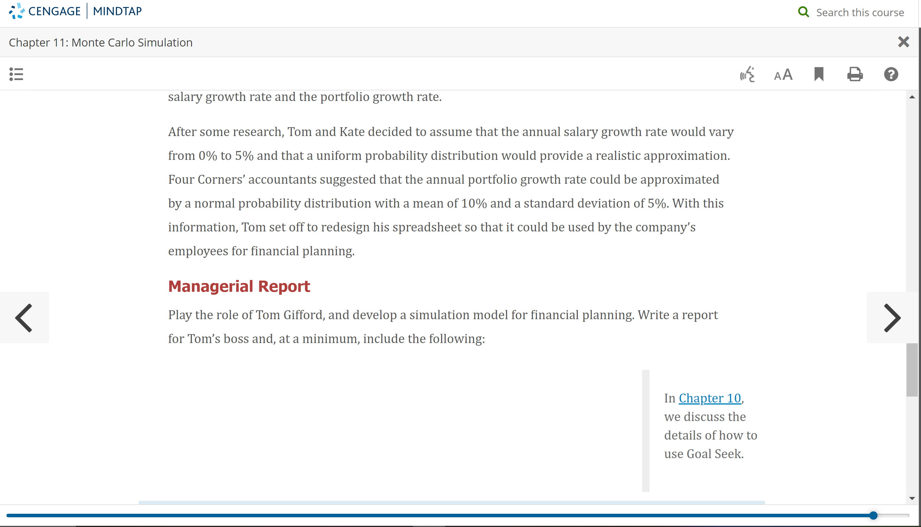 develop a financial planning model that would help employees address these questions.