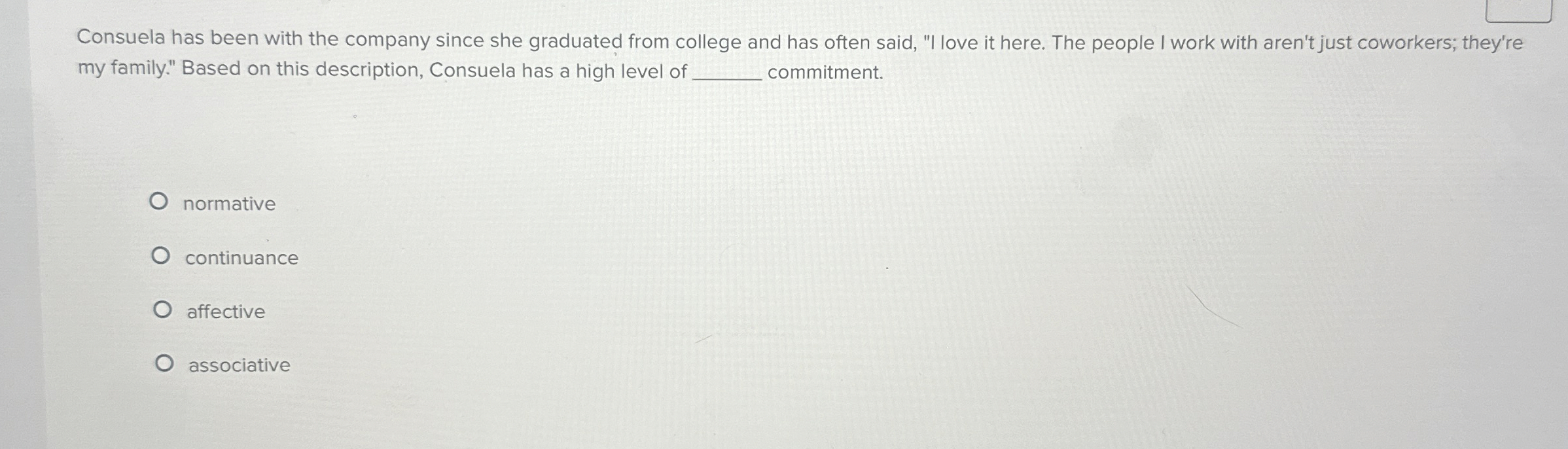 Consuela has been with the company since she