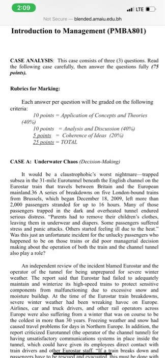 2:09 l LTE Not Secure-blended.amaiu.edu.bh
