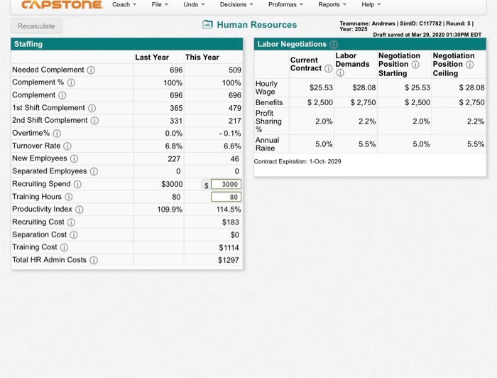 i need to make a report of Human Resources result