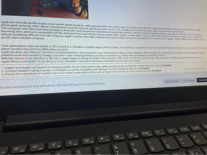 Apple was once the world's largest smart mobile