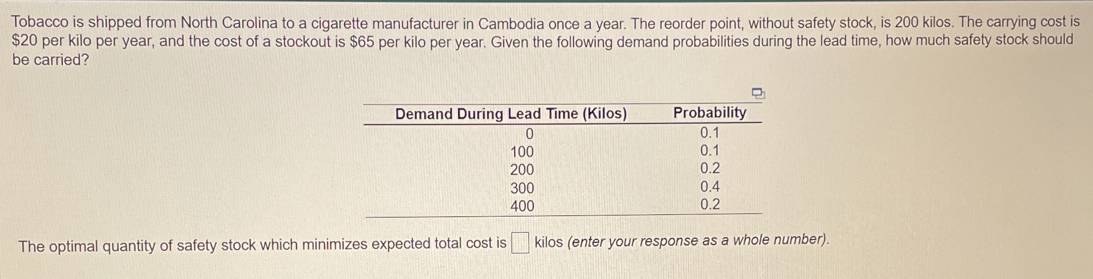 Tobacco is shipped from North Carolina to a
