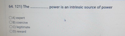 The q , power is an intrinsic source of power A )