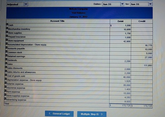 GL04-03 - Based on Problem 4-5A Nelson Company LO C2, P3