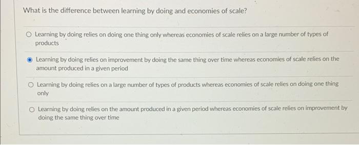 What is the difference between learning by doing