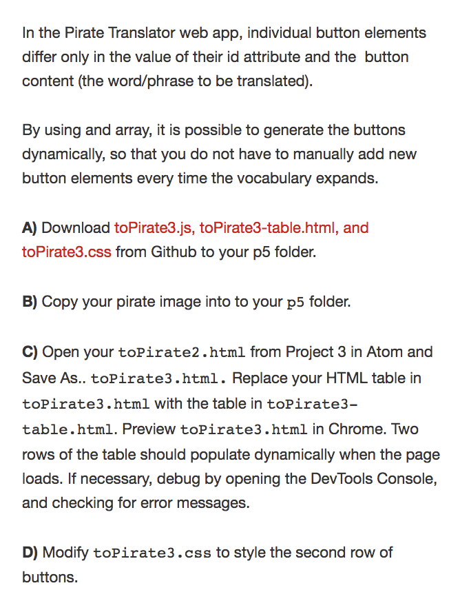 In Javascript please. Here is the link to the