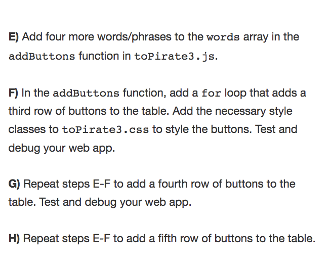 In Javascript please. Here is the link to the
