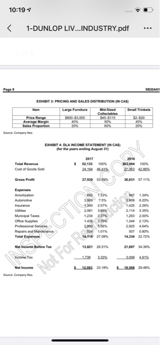 4. Using the data offered in the text as well as