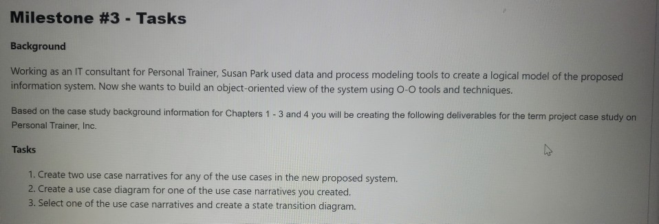 Milestone #3 - Tasks Background Working as an IT