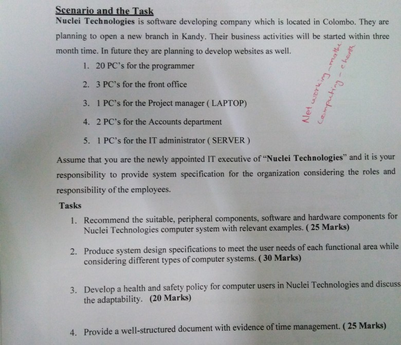 Scenario and the Task Nuclei Technologies is