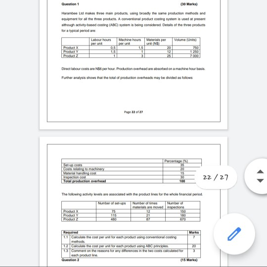 answer the question Question 1 (30 Marks)