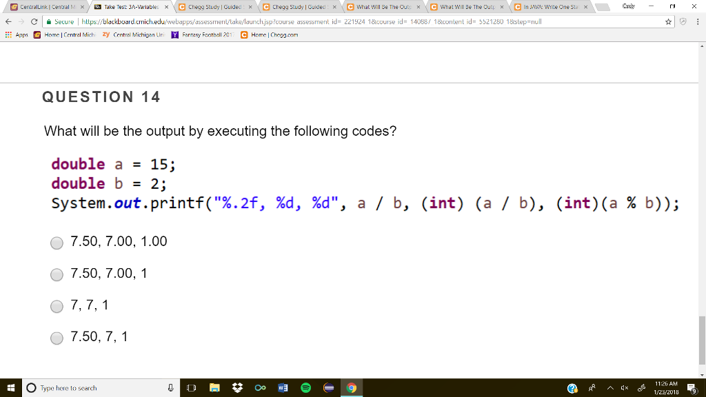 What will be the output by executing the