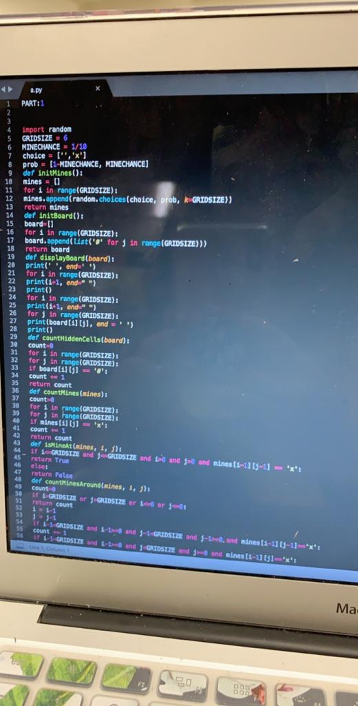 PYTHON3 PLS help to code the part 2 and 3 thanks.