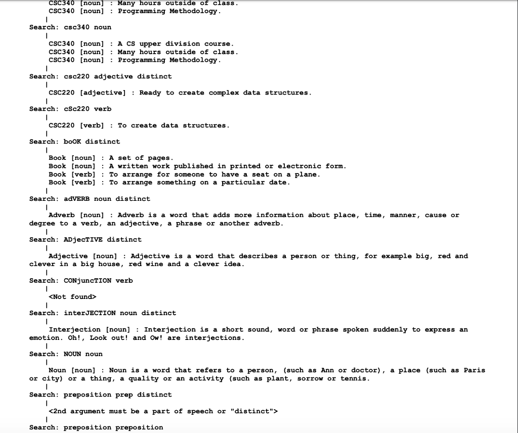 Here is the sample output: PART B - Java