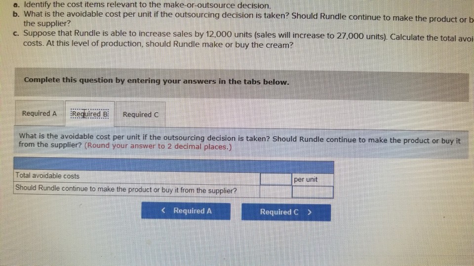 Problem 13-25 Effects of the level of production