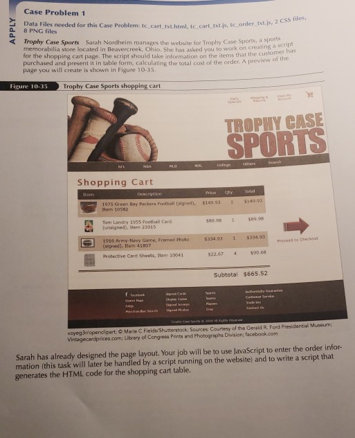 html help Case Problem 1 DataFiles needed for