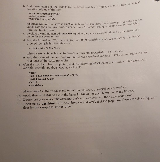 html help Case Problem 1 DataFiles needed for