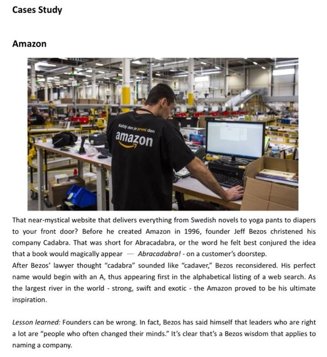 Cases Study Amazon Kom jeden amazon That