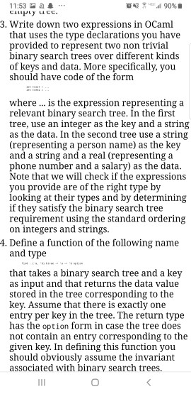 how can you create a binary search tree in Ocaml
