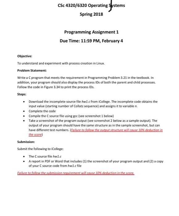 Hw1.c incomplete code layout Finish editing the