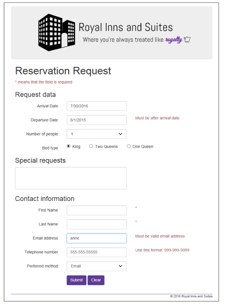 Add validation as seen in picture please CODE