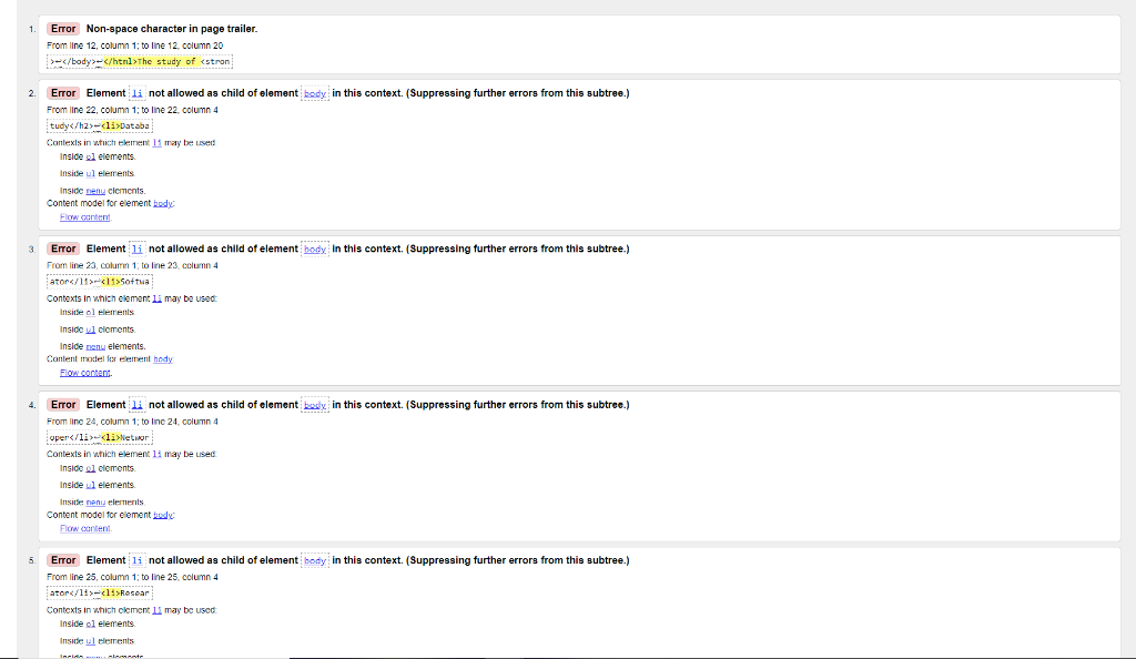 Based on the errors it provides, and what you've