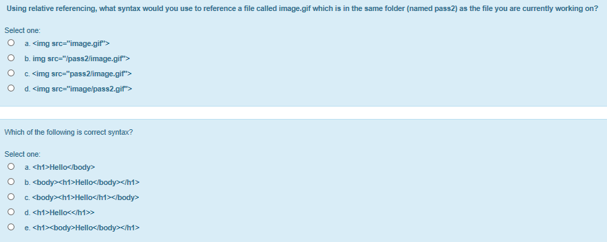 Using relative referencing, what syntax would you