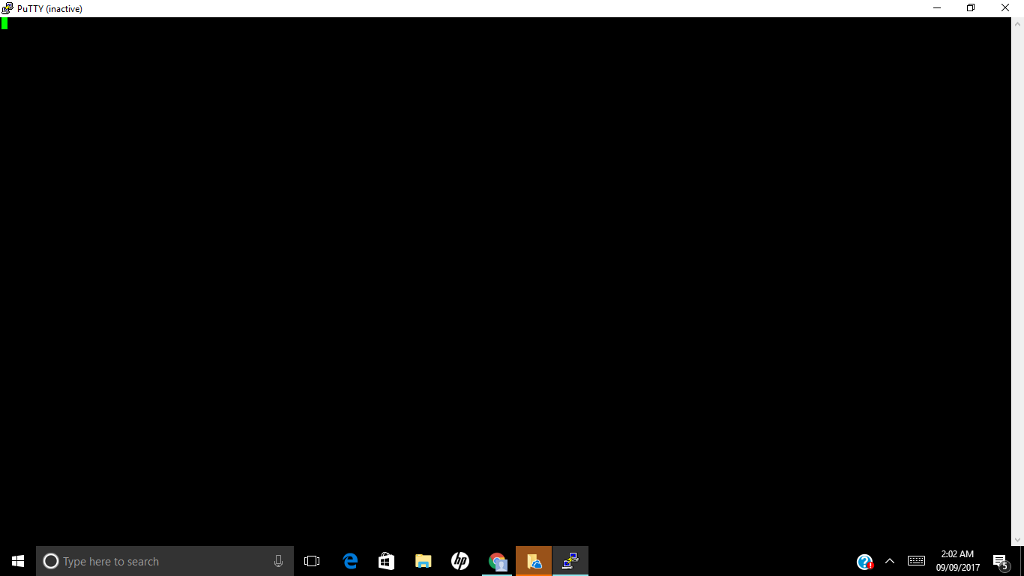 Using the IST Linux Putty system (using the nano editor) create the