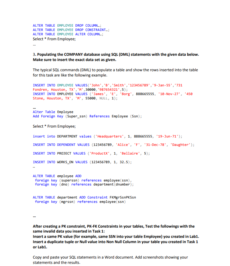  Code needed for last two pages using primary and foreign key