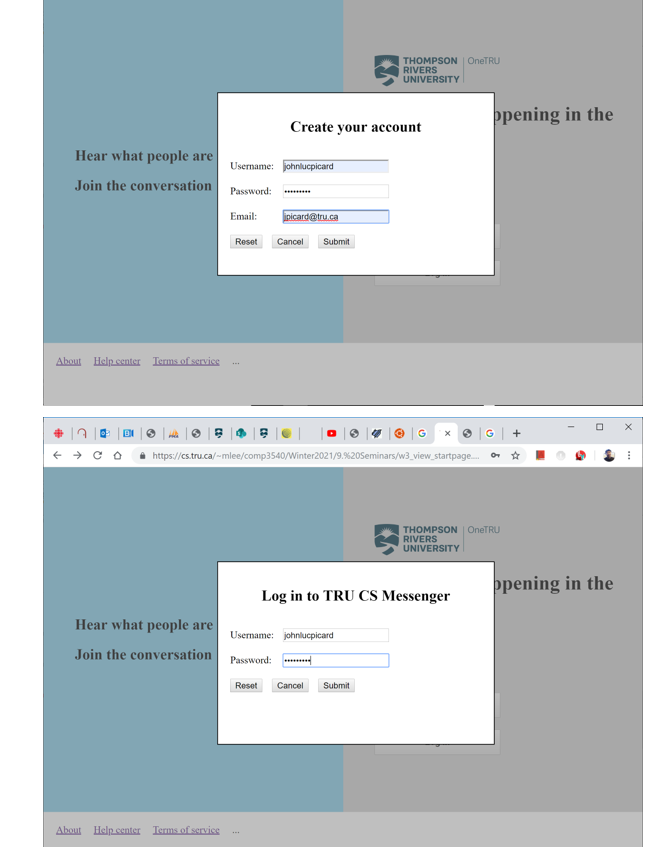 Considerations for Messenger There are two web
