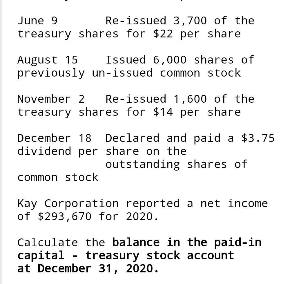 part a: Calculate the dollar amount per share received from the