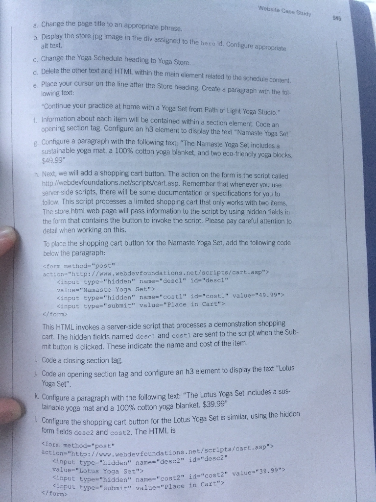 Chapter 12 Web Case Study Path of light Yoga