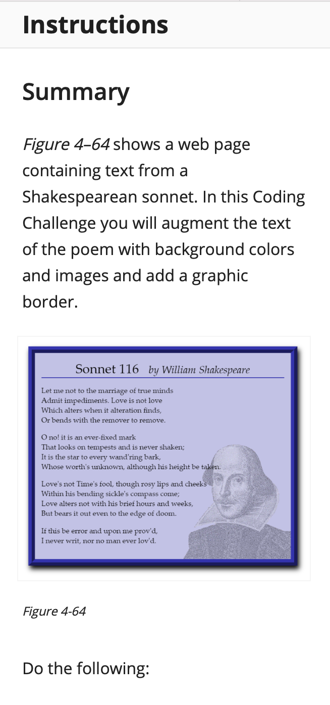 Coding Challenge 4-1 Sonnet 116 by William