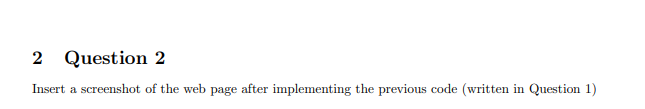 1 Question 1 Describe in text what each line