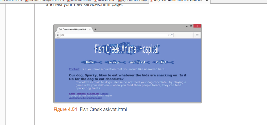 Fish Creek Animal Hospital See Chapter 2 for an