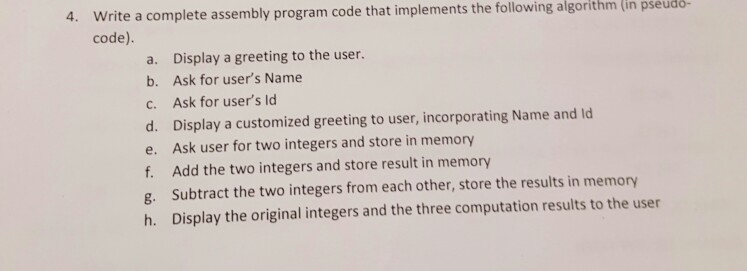C++ visual studio.. Assembly language programming