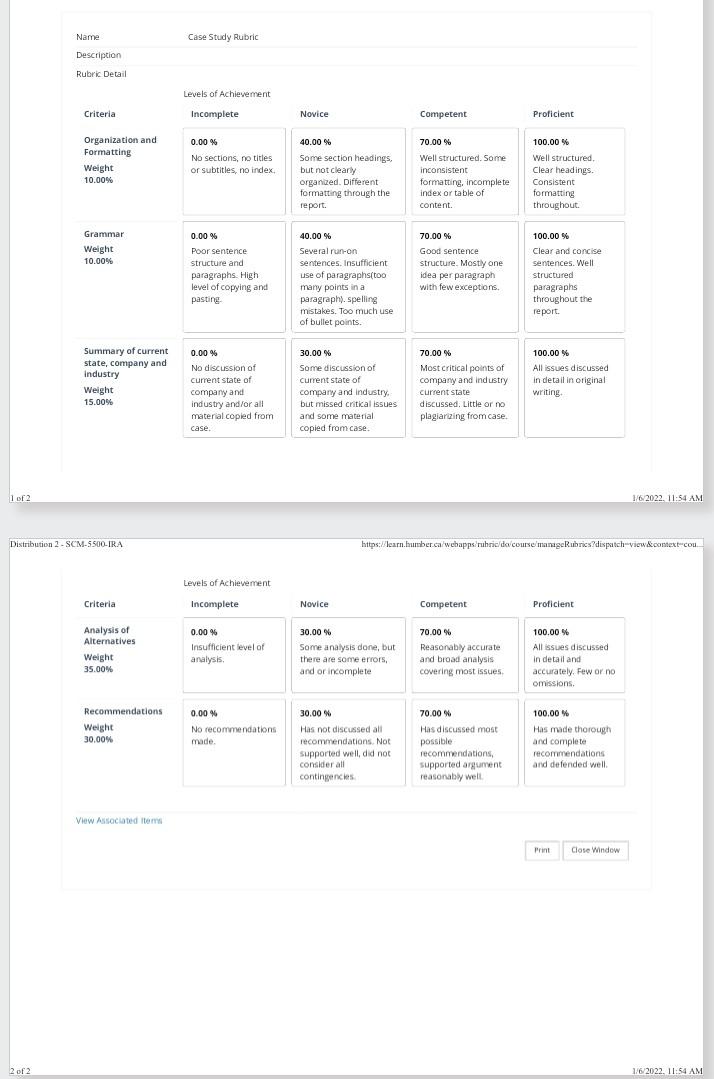 CASE: Westminster Company: A System Design