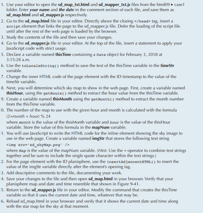 The CSS file provided for the assignment is