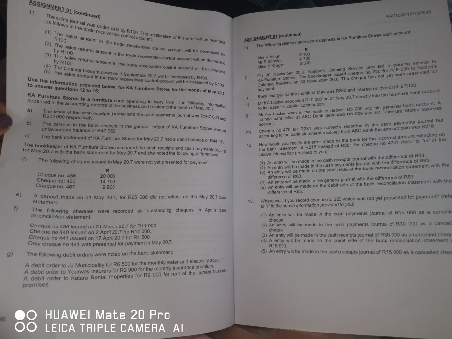 Please help me with this question The statement