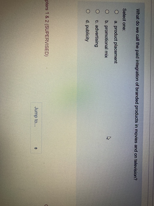 What do we call the paid integration of branded