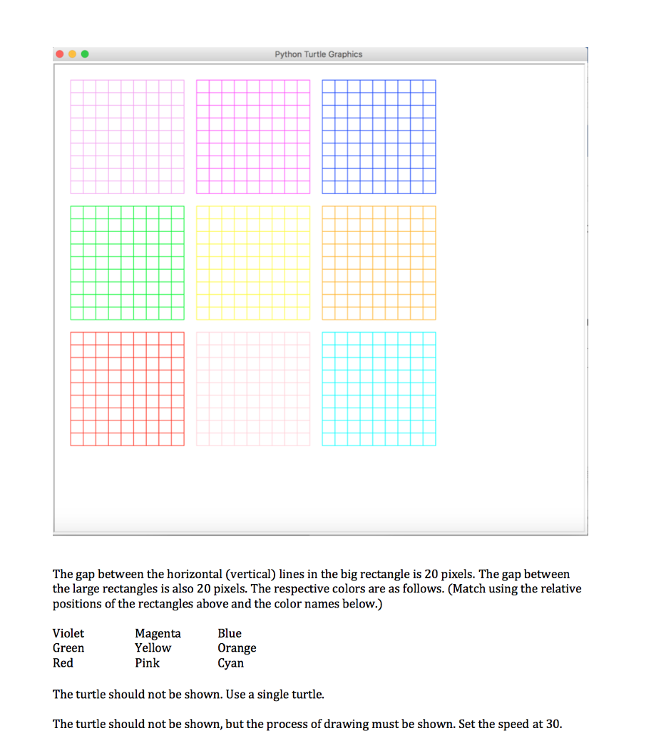 Write a program that uses nested for loops appropriately to print the